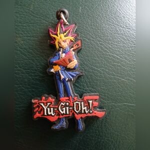 Vintage 1996 Yu-Gi-Oh! Rubber Keychain Charm- 3.5"